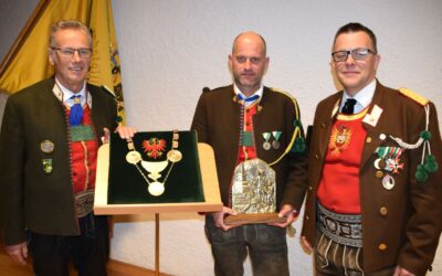 Bataillonsversammlung der Wintersteller Schützen in Waidring
