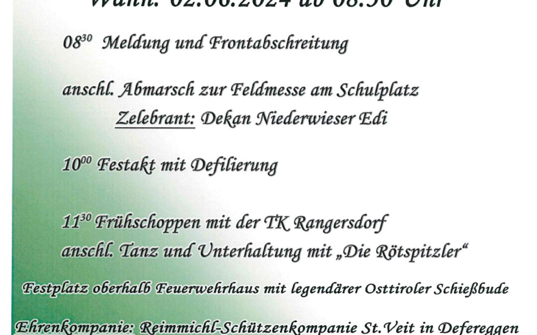 Bataillonsfest Lienzer Talboden