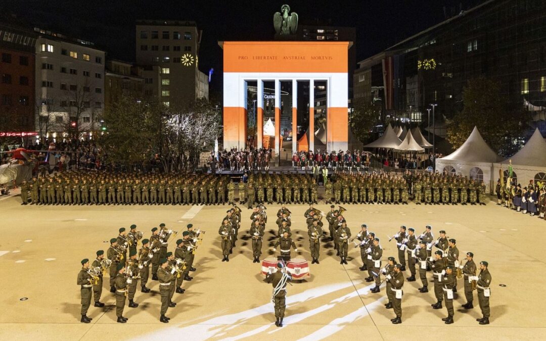 Großer Zapfenstreich zum Österreichischen Nationalfeiertag
