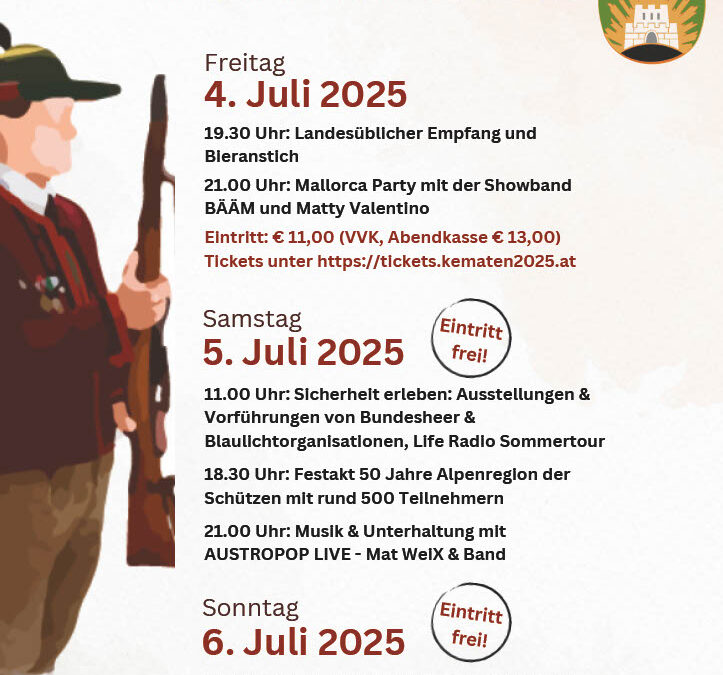 70. Bataillonsfest Sonnenburg 2025 SK Kematen