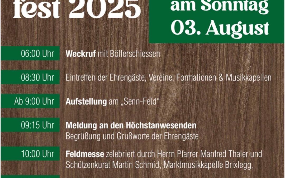 Bataillonsfest Kufstein 2025 in Brixlegg