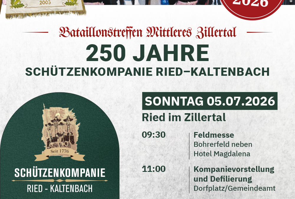 Bataillonsfest mittleres Zillertal