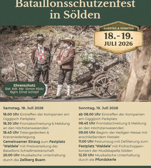 74. Ötztaler Schützenbataillonsfest in Sölden