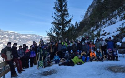Rodelspaß bei den Osttiroler Jungschützen