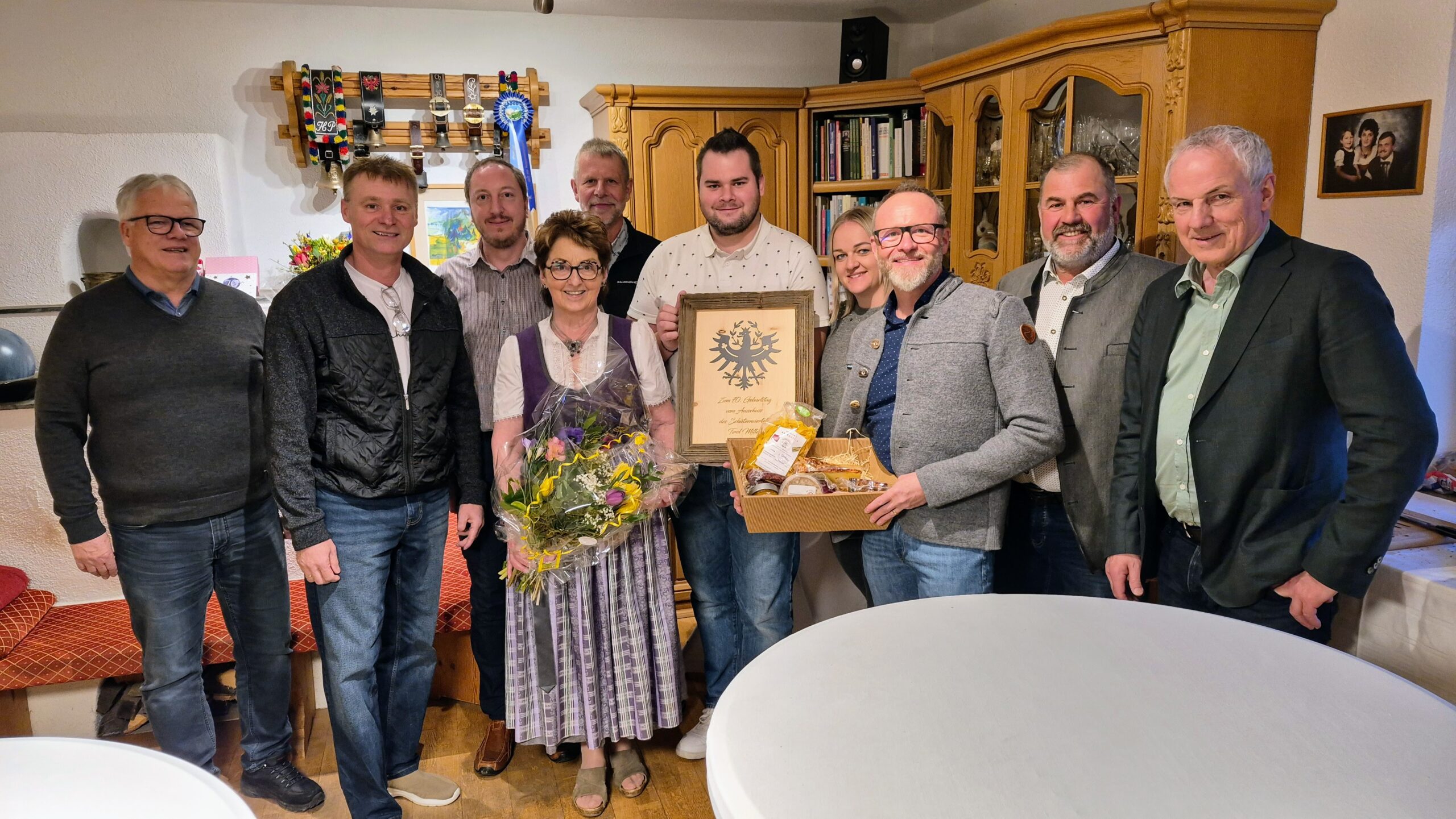 vl. Ernst Mark, Andreas Raass, Gerhard Mair, Maria-Luise Feichtner, Andreas Haselwanter, Matthias Markl, Nicole Wegscheider, Thomas Zangerl, Florian Kiechl, Helmut Paolazzi