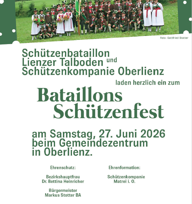 Bataillonsfest Lienzer Talboden 2026